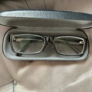 Black Prescribed Union Glasses with Blue light and Anti Glare Coating with Case